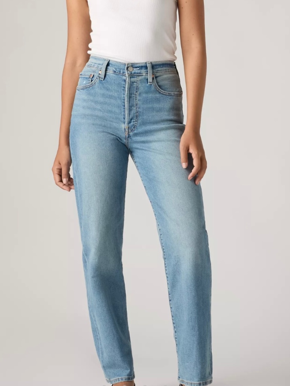 LEVIS - Ribcage straight ankle jeans